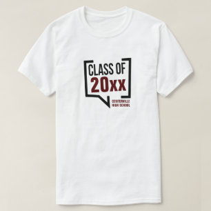 Camiseta Bolha de Fala do Ano da Turma Marrom