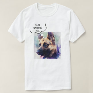 Camiseta Bolha de Foto Personalizada que Irei VÊ-Lo GSD