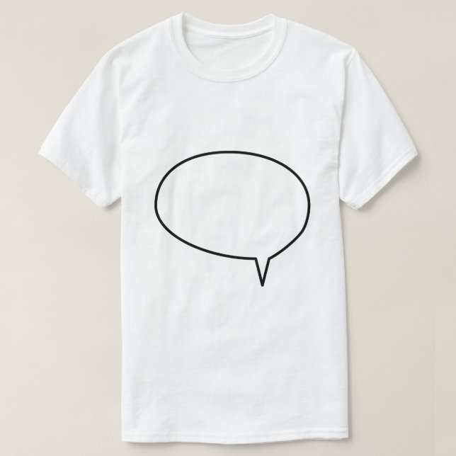 Camiseta Bolha de Janela de Diálogo (Frente do Design)