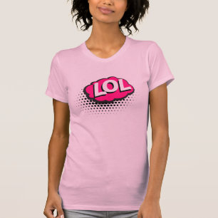 Camiseta Bolha de texto LOL de história em quadrinhos