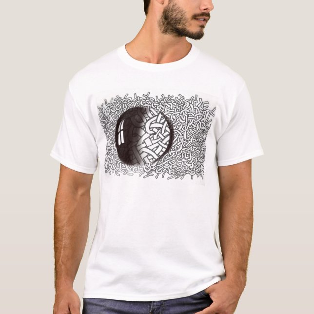 Camiseta Bolha em linhas t-shirt (Frente)