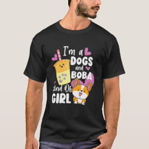 Camiseta Bolha, eu sou um Cachorro e Boba, tipo, uma garota