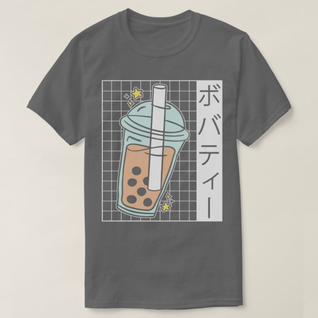 Camiseta Bolha Tea Drinker Tapioca Pearl Leite Boba Tea 1 (Frente do Design)