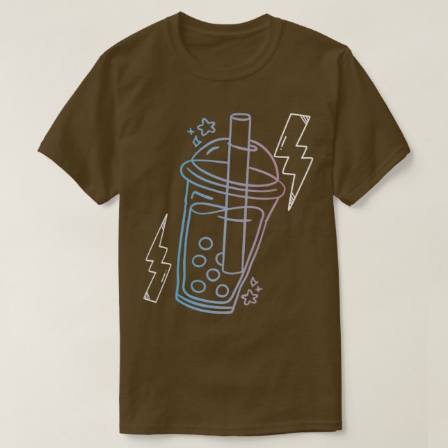 Camiseta Bolha Tea Drinker Tapioca Pearl Leite Boba Tea 5 (Frente do Design)