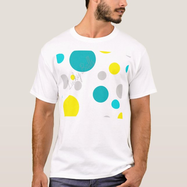 Camiseta Bolhas Coloridas Sortudas (Frente)