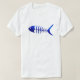 Camiseta Bolhas de Peixe e Água. Brincadeira (Frente do Design)