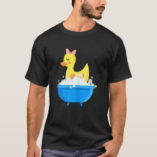 Camiseta Bolhas De Sabão De Pato Amarelo Banhado