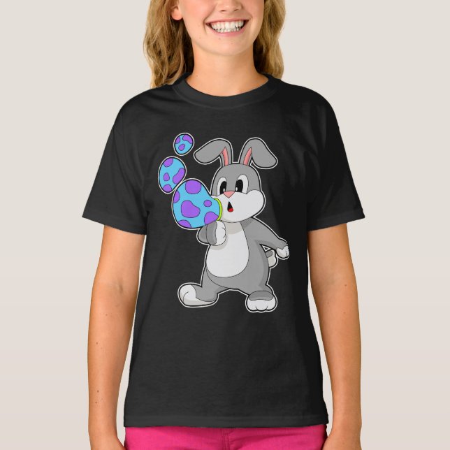 Camiseta Bolhas de sabão de Rabbit (Frente)