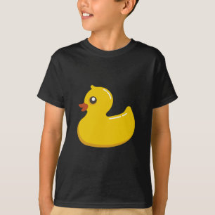 Camiseta Bolhas Ducky/azuis de borracha bonitos