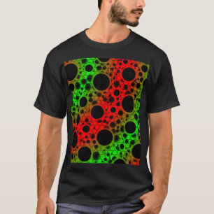 Camiseta Bolhas Espaciais - Vermelho/Verde