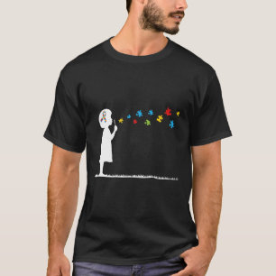 Camiseta Bolhas Explosivas Autismo Sensibilização Jovens Cr