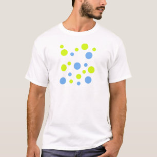 Camiseta Bolhas Felizes Funky Amarelo Azul