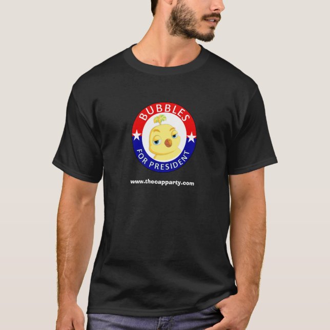 Camiseta Bolhas para o presidente T-shirt (Frente)