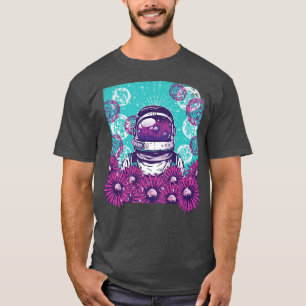 Camiseta Bolhas subaquáticas Astronauta Astral Design Cosmi