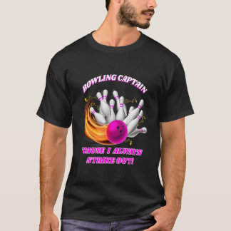 Camiseta Boliche Adulta Capitão Rollin'Bowlers Atacados