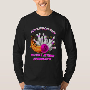 Camiseta Boliche Adulta Capitão Rollin'Bowlers Atacados