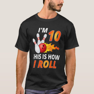 Camiseta Boliche Aniversário De 10 Anos Menina De Boliche