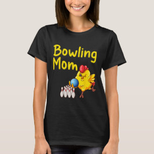 Camiseta Boliche Bonita Mãe Entusiasta do Jogo do Bowler En