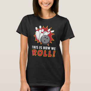 Camiseta Boliche Bowler Strike Sport Team Bowl Engraçado Gi