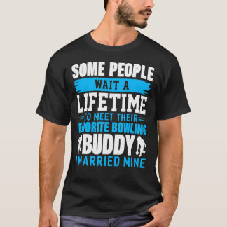 Camiseta Boliche Buddy I Casou com a Liga de Boliches de Mi