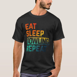 Camiseta Boliche Comer Suspensão Repetir Aquarela