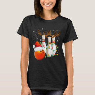 Camiseta Boliche dá Boliche de Natal Santa Hat Christma