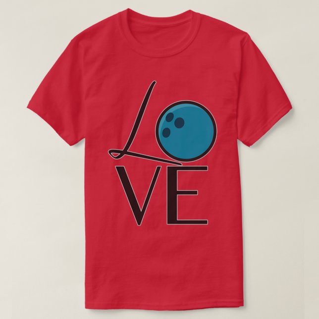 Camiseta Boliche de amor Classic TSirt (Frente do Design)
