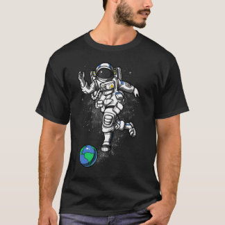 Camiseta Boliche de Astronauta Espacial