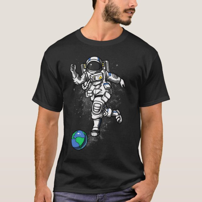 Camiseta Boliche de Astronauta Espacial (Frente)