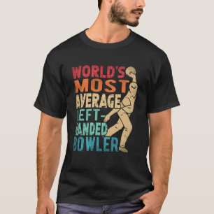 Camiseta Boliche de boliche com a esquerda mais média do Wo