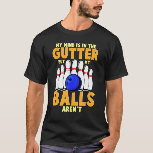 Camiseta Boliche De Dez Pinos, 10 Bolas A Minha Mente Está