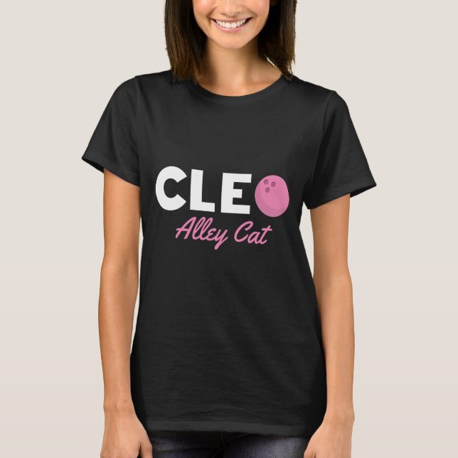 Camiseta Boliche de Gato de Beco Cleo (Frente)