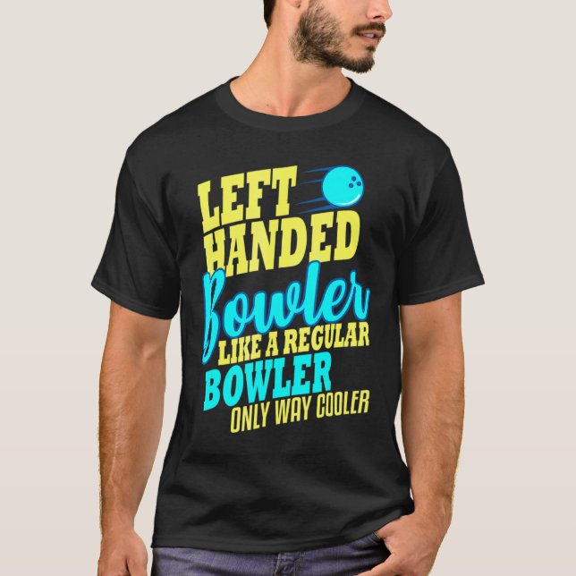 Camiseta Boliche de mão esquerda Bowler esquerda (Frente)