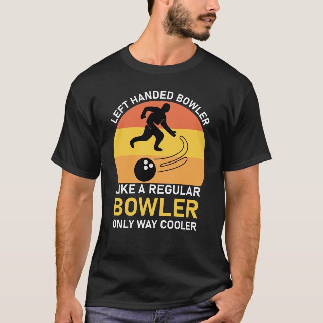 Camiseta Boliche De Mão Esquerda Como Um Bicicleta Normal S (Frente)