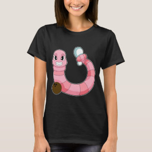 Camiseta Boliche de minhoca Bola de boliche Pino de boliche