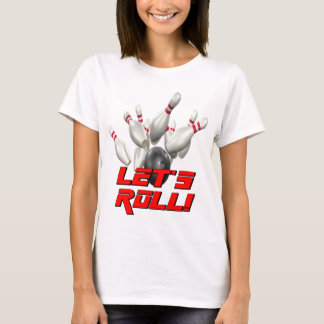 Camiseta Boliche do cilindro de vamos
