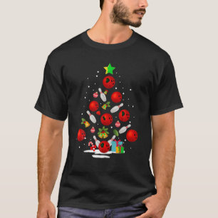 Camiseta Boliche Engraçada, Árvore De Natal Luz Xmas Oferec
