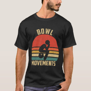 Camiseta Boliche Engraçada, Vintage Retro Bowl Movimentos B