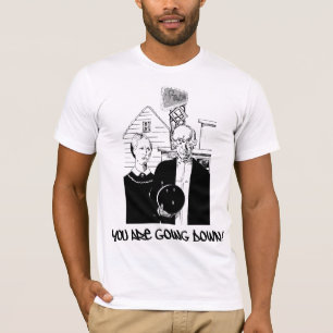 Camiseta Boliche engraçada você está indo para baixo!