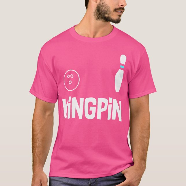 Camiseta Boliche Engraçado da Liga dos Reinos (Frente)