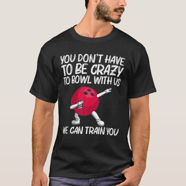 Camiseta Boliche Engraçado Presente Para Mulheres Homens Jo (Frente)