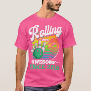 Camiseta Boliche Enrolando Em 9 Anos Garoto 9T