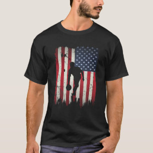 Camiseta Boliche EUA Bandeira Americana 4 de julho Patrióti
