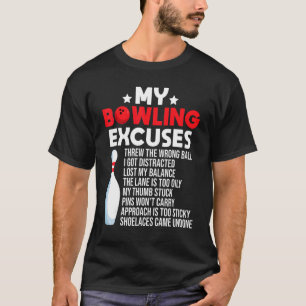 Camiseta Boliche Excussões Para Bowler