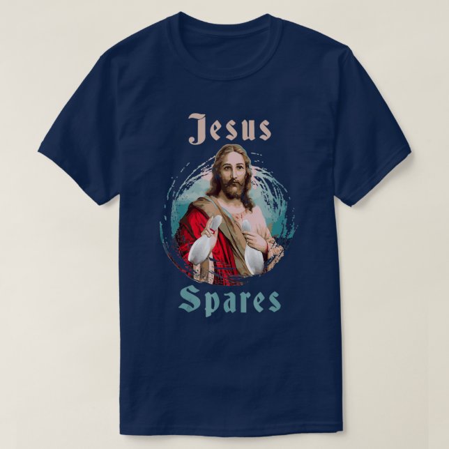 Camiseta Boliche Jesus Boliche Boliche T (Frente do Design)