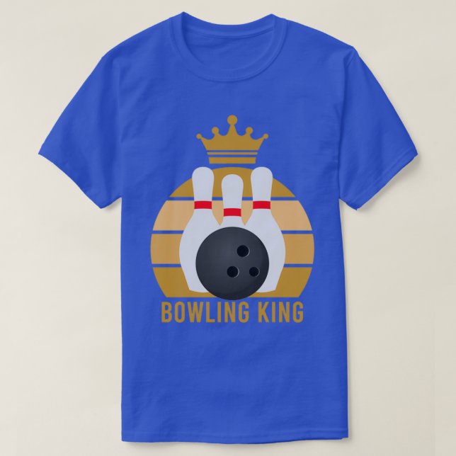 Camiseta Boliche King Funny Boliche Lover T (Frente do Design)