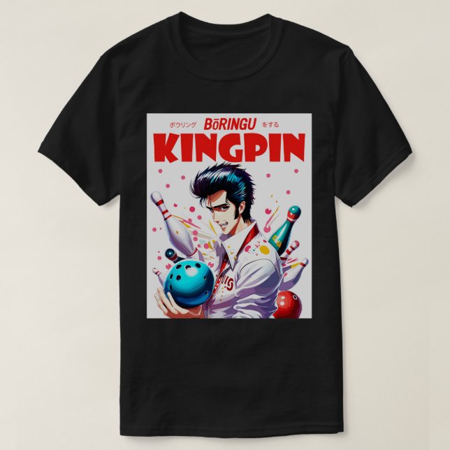 Camiseta Boliche Kingpin (Frente do Design)