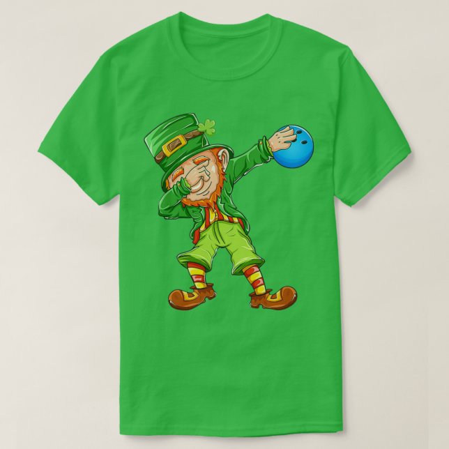 Camiseta Boliche Leprechaun Happy St Patricicks T (Frente do Design)