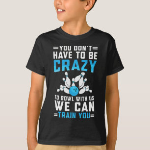 Camiseta Boliche Louco Divertido Jogador de Boliche Homem M