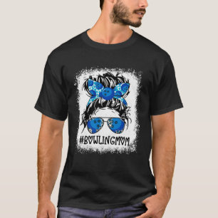 Camiseta Boliche Mãe Jogador de Arma Mensageiro Mamãe Espor